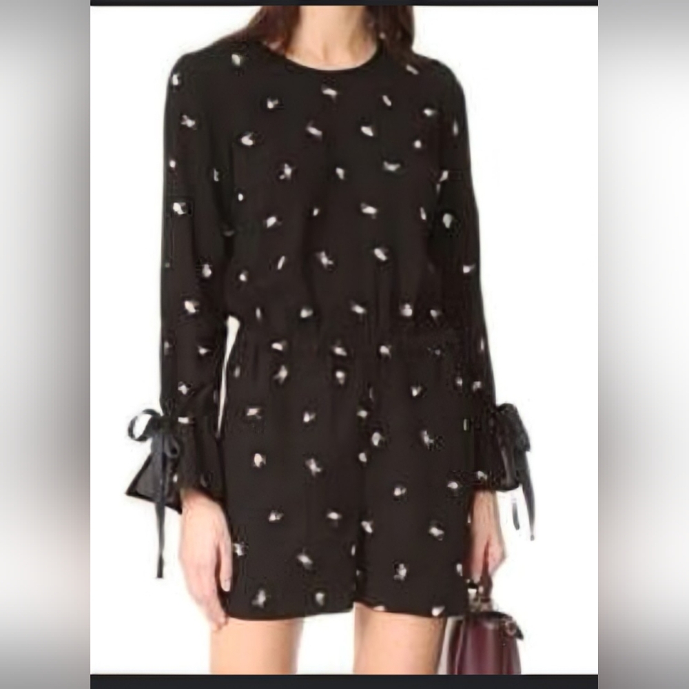 Club Monaco Floral Embroidered Romper